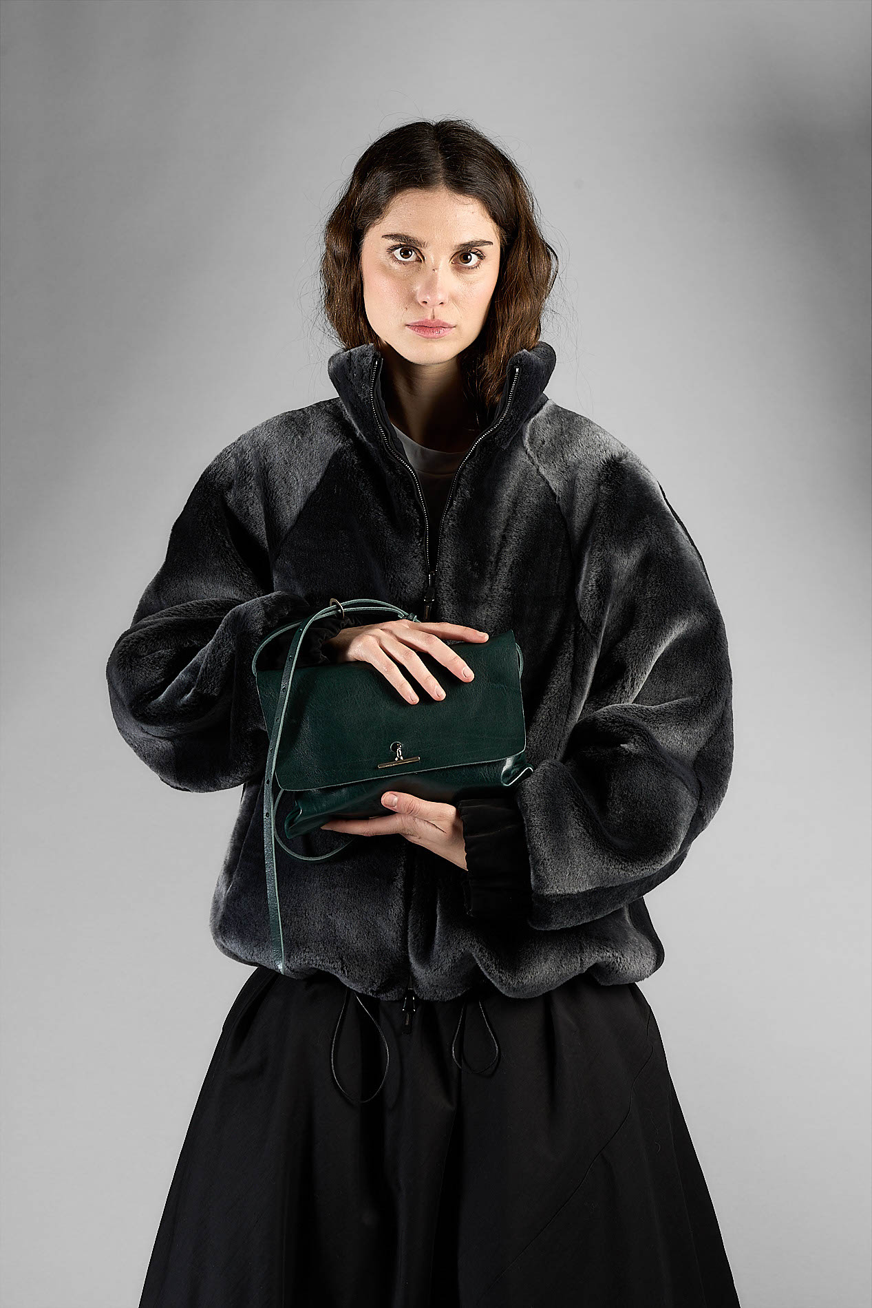 daniele basta leather and silver bags - WEARING